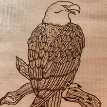 Load image into Gallery viewer, Handmade Bald Eagle Wood Burning Wall Decoration
