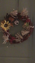 Load and play video in Gallery viewer, Hello Fall Autumn Door Wreath
