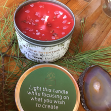 Load image into Gallery viewer, Red Magickal Healing Crystal Candles with Herbs and Essential Oils for Emotional Healing

