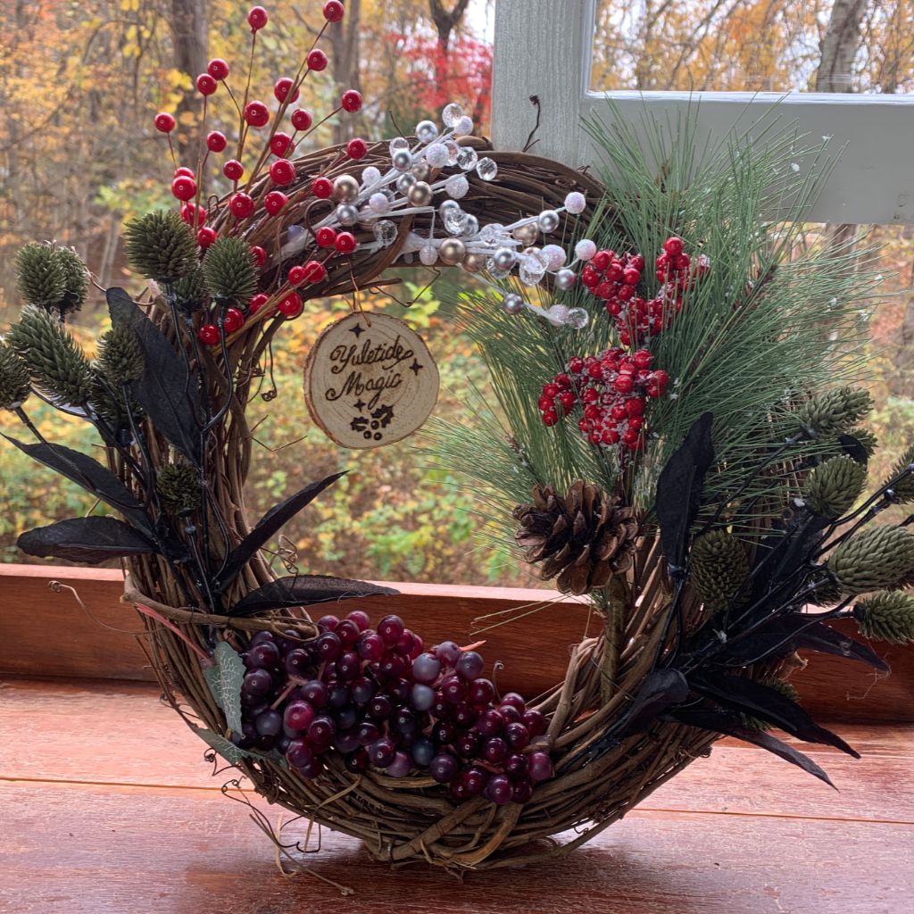 Yuletide Magic Winter Solstice Wreath