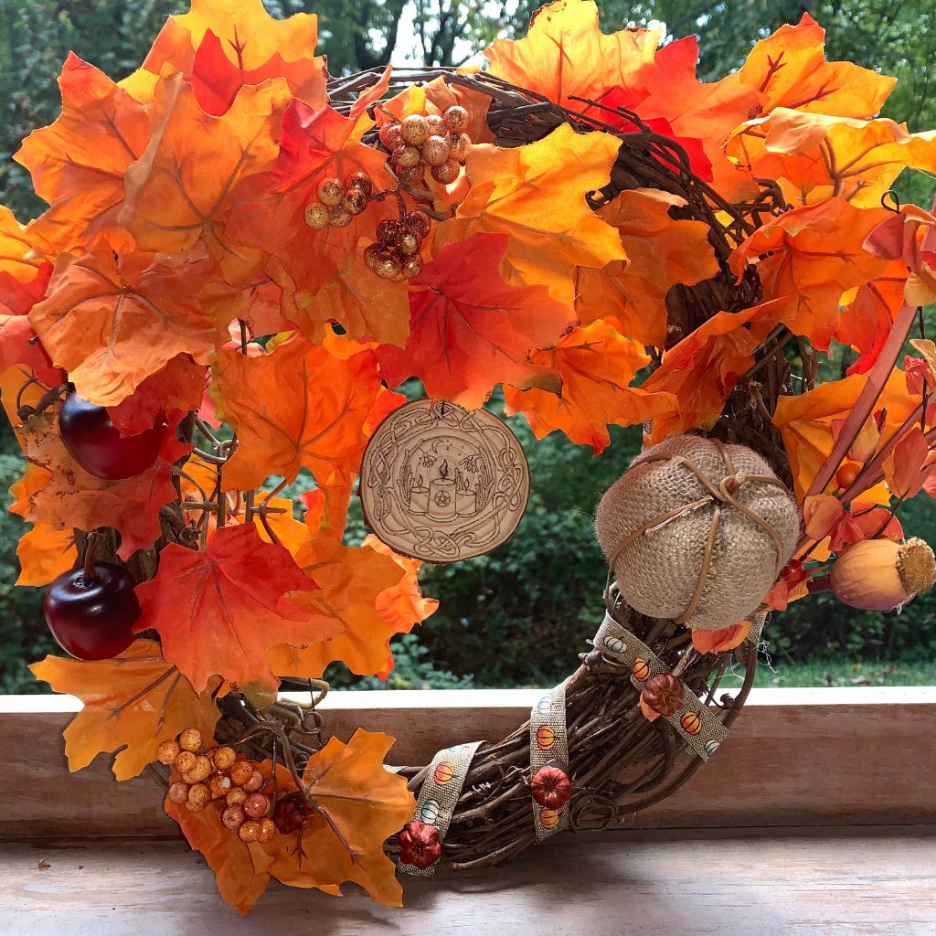 Handmade Fall and Samhain Wreath