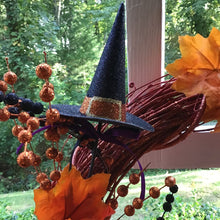 Load image into Gallery viewer, Handmade Samhain Wreath and Halloween Decor with Woodburn Art
