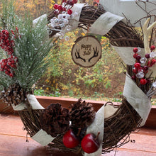 Load image into Gallery viewer, Happy Yule Winter Solstice Wreath
