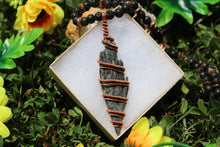 Load image into Gallery viewer, Protection Grounding Jewelry Black Kyanite and Lava Stone Beaded Necklace
